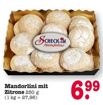 E-Center Scheck-in manufaktur mandorlini mit zitrone Angebot