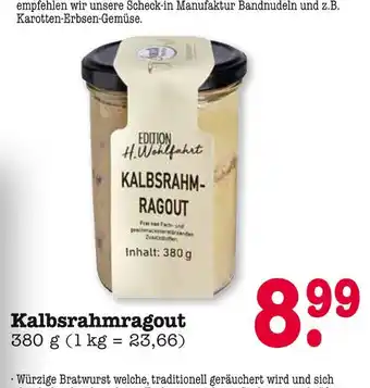 E-Center Edition h. wohlfahrt kalbsrahmragout Angebot