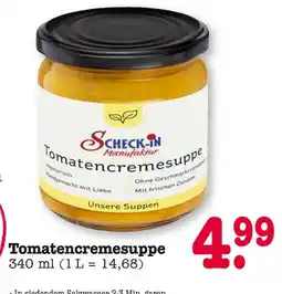 E-Center Scheck-in manufaktur tomatencremesuppe Angebot