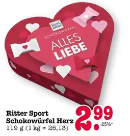 E-Center Ritter sport schokowürfel herz Angebot