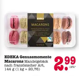 E-Center Edeka genussmomente macarons Angebot
