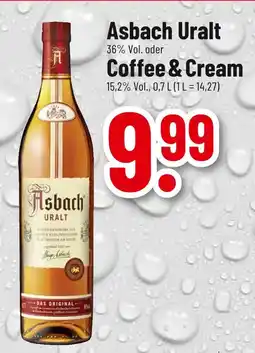 trinkgut Asbach asbach uralt oder coffee & cream Angebot