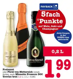 E-Center Freixenet oder fürst von metternich Angebot