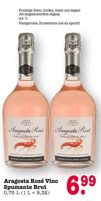E-Center Aragosta rosé vino spumante brut Angebot