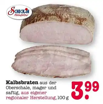 E-Center Scheck-in manufaktur kalbsbraten Angebot