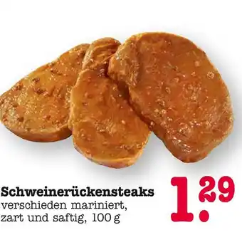 E-Center Schweinerückensteaks Angebot
