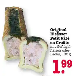 E-Center Original elsässer petit pâté en croûte oder lachs Angebot