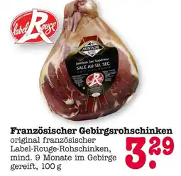 E-Center Label rouge französischer gebirgsrohschinken Angebot