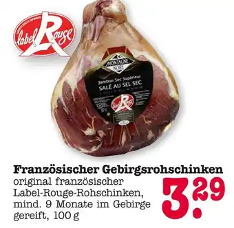 E-Center Label rouge französischer gebirgsrohschinken Angebot