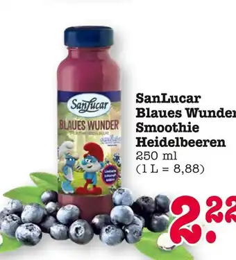 E-Center Sanlucar blaues wunder smoothie heidelbeeren Angebot