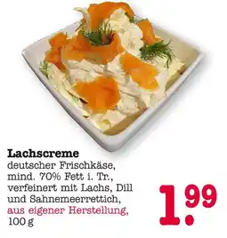 E-Center Lachscreme Angebot