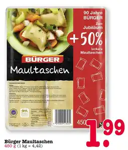 E-Center Bürger maultaschen Angebot