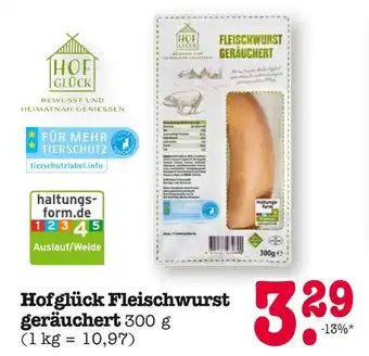 E-Center Hofglück fleischwurst geräuchert Angebot