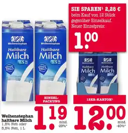 E-Center Weihenstephan haltbare milch Angebot