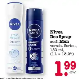 E-Center Nivea nivea deo spray auch men Angebot