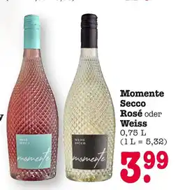 E-Center Momente secco rosé oder weiss Angebot