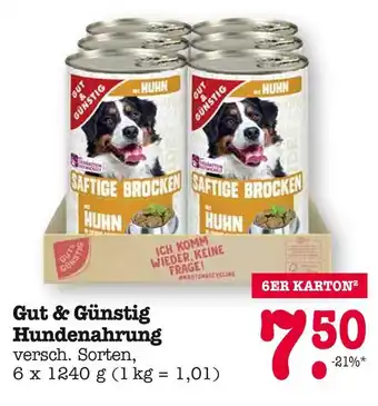 E-Center Gut & günstig hundenahrung Angebot