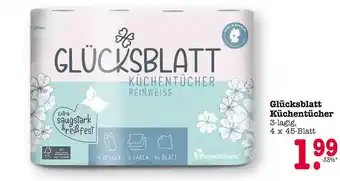 E-Center Glücksblatt küchentücher Angebot