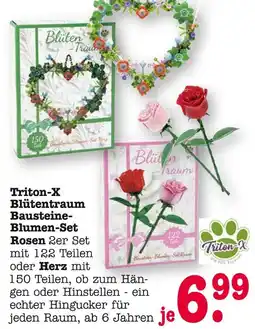 E-Center Triton-x blütentraum bausteine-blumen-set rosen oder herz Angebot