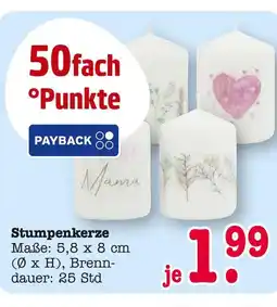 E-Center Stumpenkerze Angebot
