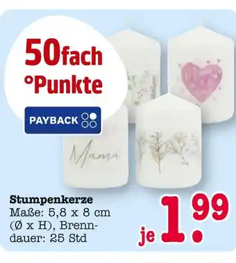 E-Center Stumpenkerze Angebot