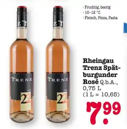 E-Center Trenz rheingau trenz spätburgunder rosé q.b.a Angebot