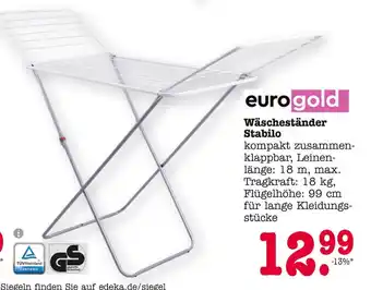E-Center Eurogold wäscheständer stabilo Angebot