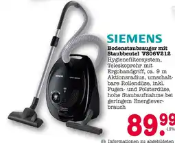 E-Center Siemens bodenstaubsauger mit staubbeutel vs06v212 Angebot