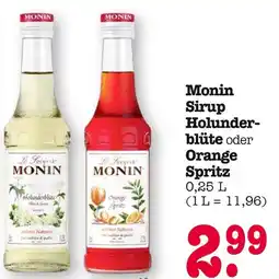 E-Center Monin sirup holunderblüte oder orange spritz Angebot