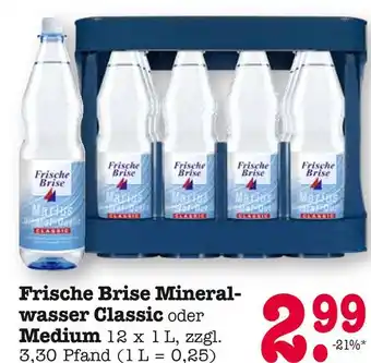 E-Center Frische brise mineralwasser classic oder medium Angebot