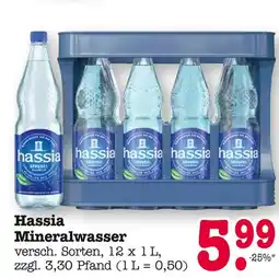 E-Center Hassia mineralwasser Angebot
