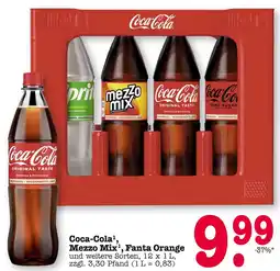E-Center Coca-cola coca-cola, mezzo mix, fanta orange und weitere sorten Angebot