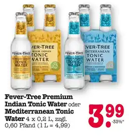 E-Center Fever-tree premium indian tonic water oder mediterranean tonic water Angebot