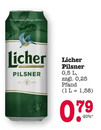 E-Center Licher pilsner Angebot