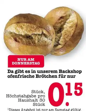 E-Center Ofenfrische brötchen Angebot