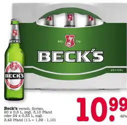 E-Center Beck's beck's Angebot