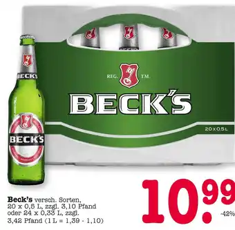 E-Center Beck's beck's Angebot