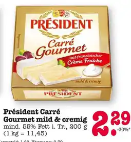 E-Center Président carré gourmet mild & cremig Angebot