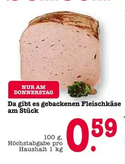 E-Center Gebackenen fleischkäse am stück Angebot