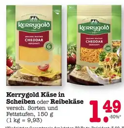 E-Center Kerrygold käse in scheiben oder reibekäse Angebot