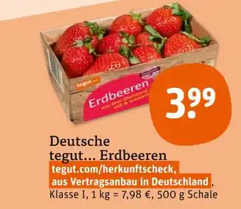 tegut Tegut... deutsche erdbeeren Angebot