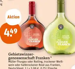 tegut Gebietswinzergenossenschaft franken müller-thurgau oder rotling Angebot