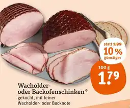 tegut Wacholder- oder backofenschinken Angebot