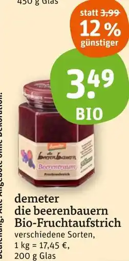tegut Demeter die beerenbauern bio-fruchtaufstrich Angebot