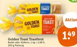 tegut Golden toast butter oder vollkorn Angebot