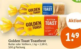 tegut Golden toast butter oder vollkorn Angebot
