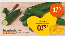 tegut Deutsche gurken Angebot