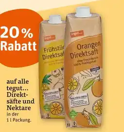 tegut Tegut... frühstücks direktsaft oder orangen direktsaft Angebot