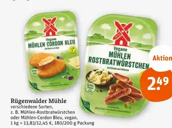 tegut Rügenwalder mühle mühlen-rostbratwürstchen oder mühlen-cordon bleu Angebot