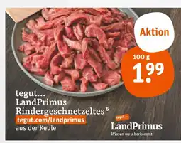 tegut Landprimus rindergeschnetzeltes Angebot